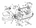 Deck Assembly F Diagram and Parts List for 13A4662F129 2000 Yard Machines Lawn Tractor